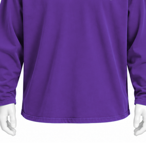 <b>Purple</b> Reversed LS Tee Heavyweight <b>Long</b> <b>Sleeve</b> T Shirt Oversized Fit Drop Shoulder Washed Cotton Casual Unisex Streetwear <b>Top</b> - Product Image 6