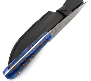 Couteau de Chef en Acier Damas Fait Main, Manche en Résine Forgé, Couteau de Cuisine Premium, Fournisseur OEM, Ambidextre, Compatible Lave-Vaisselle - Product Image 4
