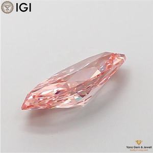 เพชรทรงมาร์ควิส พร้อมใบรับรอง IGI น้ำหนัก 1.01 กะรัต สีชมพูสดใส ระดับความสะอาด VVS2 เพชร CVD ที่เพาะเลี้ยงในห้องปฏิบัติการ สำหรับแหวนดีไซน์พิเศษ - Product Image 6