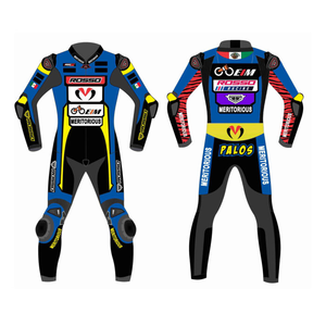 Traje de Carreras de Cuero Personalizado Unisex de Piel de Vaca/Canguro de Una Pieza con Protección de Nivel 2 CE - Product Image 1