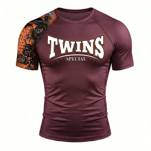 T-shirt d'entraînement athlétique pour homme, manches courtes, vêtements de fitness respirants et à séchage rapide, pour la salle de sport, les entraînements et les performances sportives - Product Image 4