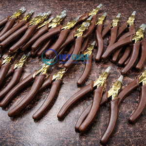 Needle Nose Pliers for Jewelry Making 5 Inch Stainless Steel Brown Grip <b>Precision</b> Beading and Wire Craft <b>Tool</b> - Product Image 6