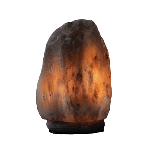 Lampe en sel gris de l'Himalaya, forme cylindrique, 2-3 kg, sel de roche fumé poli, lumière pour décoration minimaliste moderne, certifiée ISO - Product Image 5