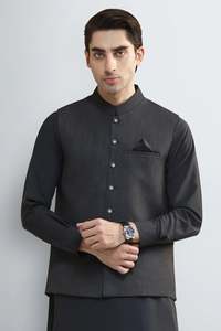 Ropa India y Pakistaní para Hombre, Conjunto de Shalwar Kameez con Chaleco, Ropa Étnica Premium para Bodas, Tallas, Colores y Diseños Personalizados, Nuevo Estilo - Product Image 3