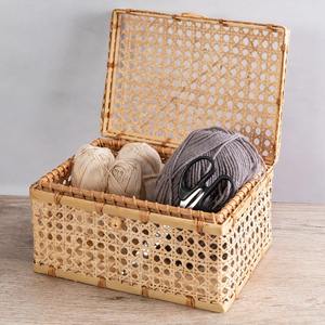 Caja de almacenamiento de ratán tejido, contenedor de alta calidad, cestas de mimbre sostenibles, precio más bajo - Product Image 6