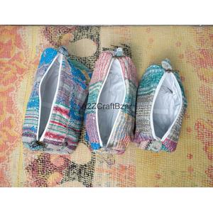 New Design Toiletry Bag Cotton Kantha Bag Patchwork Pouch Cosmetic Bag Gifts for Her Wedding Return Gift - Product Image 5