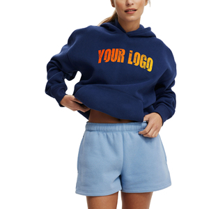 Sudadera con capucha casual de invierno para mujer, estilo urbano, forro sólido, logo 3D personalizado impreso, hombros caídos, anti-bolitas - Product Image 6