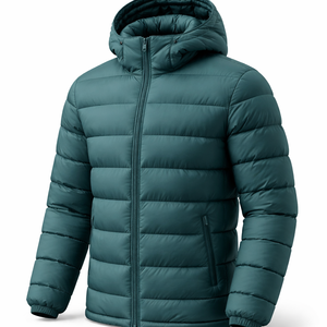 Chaqueta de Plumón para Hombre con Capucha, Impermeable, Transpirable, Casual, con Cierre, para Pedidos al por Mayor - Proveedor Mayorista OEM Directo de Fábrica - Product Image 3