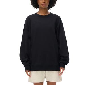 Sweat-shirt à capuche oversize respirant avec technique de gonflage, impression numérique, motif dessin animé automne, col rond - Product Image 1