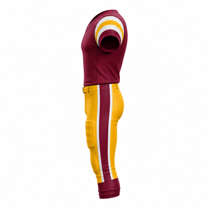 Nouveautés : Ensemble d'uniformes de football américain personnalisés, tissu respirant et durable, maillot et pantalon pour entraînement et matchs d'équipe, vente en gros - Product Image 3