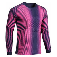 Jersey Kiper Profesional Berlapis Bantalan Dewasa, Kaos Latihan Penjaga Gawang Sepak Bola, Logo Custom, Jersey Kiper Berlapis Bantalan Berkualitas Tinggi