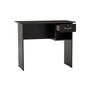 Wood Grain Computer Desk Home <b>Office</b> <b>Workstation</b> Table With Drawer Storage - Product Image 2
