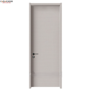 ประตูไม้ภายในสไตล์มินิมอลร่วมสมัย ดีไซน์เรียบหรู ขนาด 800x2000 มม. แบบผลัก-ดึง สำหรับประตูทางเข้า ทนทานต่อการซึมซับน้ำ - Product Image 1