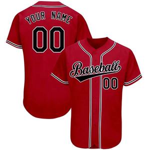 Camiseta de Béisbol Personalizable al por Mayor con Logotipo de Equipo, Seis Botones, Transpirable, Ecológica, Ligera, 100% Poliéster - Product Image 2