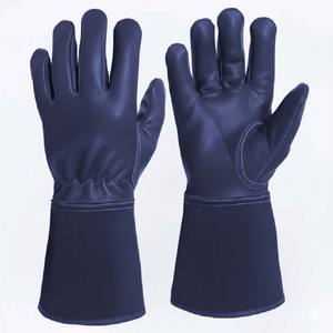 High Quality <b>Heat</b> Resistant Leather Welding Gloves Protective Gloves for Welding Safety Work - Product Image 3