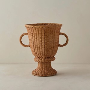 Vases à plantes en rotin faits à la main, trophées décoratifs avec poignées pour la maison, l'hôtel, la station balnéaire, le salon, centre de table ou décoration de sol. - Product Image 2