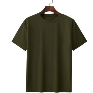 Custom 100% Cotton Oversized Worsted <b>Short</b> <b>Sleeve</b> T-Shirts for Men Unisex Summer Quick Dry Breathable OEM ODM Manufacturer - Product Image 1