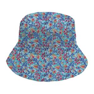 Chapeau de pêcheur en coton imprimé à la main avec logo personnalisé, chapeau bob matelassé d'hiver pour hommes et femmes - Product Image 1