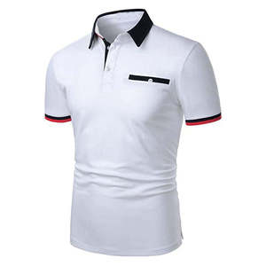 T-shirt Homme Chic Décontracté Anti-Plis à Manches Courtes en Jersey Tricoté Mélange Coton 220g Léger pour Vacances d'Été - Product Image 3