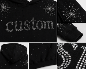 เสื้อฮู้ดดี้สีดำล้วนสำหรับผู้ชาย พิมพ์ลายดิจิทัล ทรงปกติ ผ้าสเตรช ใส่สบาย เหมาะสำหรับฤดูหนาว คอกลม - Product Image 6