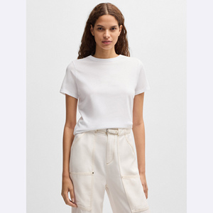 Conjuntos Sencillos para Mujer, Camiseta de Cuello Redondo, Camisetas de Algodón con Estampado Personalizado, Camisetas para Mujer - Product Image 1