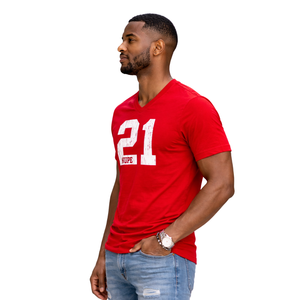 Camiseta con cuello en V Kappa Alpha Psi Número 21, Ropa de Fraternidad Griega con Gráfico Audaz, Comodidad Premium y Ajuste Elegante - Product Image 3