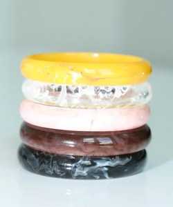 Bracelets en résine tendance, vente en gros, personnalisables, style bohème large et ouvert, bijoux de fête pour femmes - Product Image 2