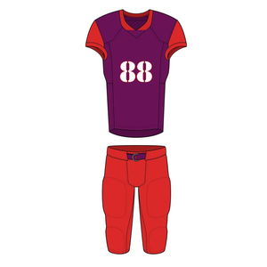 เสื้ออเมริกันฟุตบอล โพลีเอสเตอร์ 100% ผลิตตามแบบ OEM สีพื้น แขนสั้น ไซส์ใหญ่ ชุดทีมฤดูร้อน - Product Image 3