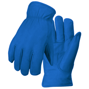 Heavy-Duty Sheep Grain Leather Driving <b>Gloves</b> Comfortable Abrasion-Resistant Industrial Safety Work Wear Reflective Logo - Product Image 3