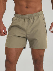 Shorts pour hommes à taille haute, respirants, séchage rapide, tissu de qualité supérieure en spandex/polyester, taille élastique, pour la course à pied, la salle de sport et l'entraînement - Product Image 4