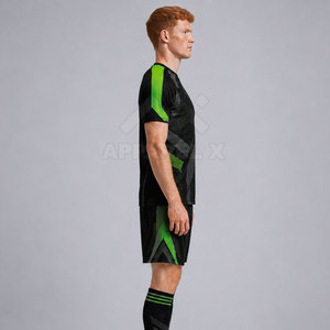 Uniforme de Fútbol Atlético de Calidad, Uniforme de Fútbol con Movimiento Flexible, Uniforme de Fútbol con Acabado Premium para Clubes de Fútbol y Escuelas - Product Image 3