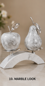 Support de fruits vintage en métal, sculpture artificielle pomme et poire, pour Noël, Nouvel An, anniversaire, décoration intérieure et salon - Product Image 5