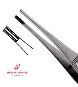 Pinzas Castroviejo Marrones para Tejidos, Pinzas Quirúrgicas Delicadas con Dientes Marrones para Microcirugía, Instrumento Médico de Acero Inoxidable - Product Image 2