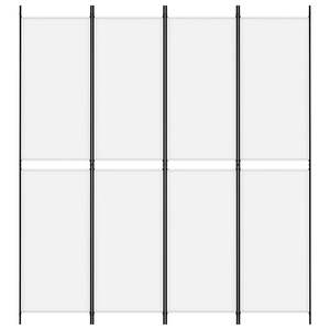 Separador de Habitaciones de Tela Blanca de 4 Paneles, 78.7"x86.6" - Product Image 3