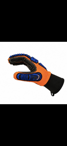 Gants anti-choc MUBASHAR PRO GRIP INTERNATIONAL, résistance aux coupures EN388/ANSI niveau 4, revêtement en nitrile sur la paume, doublure en mélange de polyester HPPE - Product Image 4