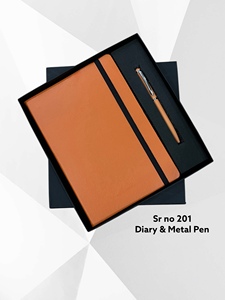 Carnets de luxe à couverture rigide personnalisés avec logo, agendas en cuir, ensembles stylo et carnet, cadeaux d'entreprise avec coffret cadeau - Product Image 3