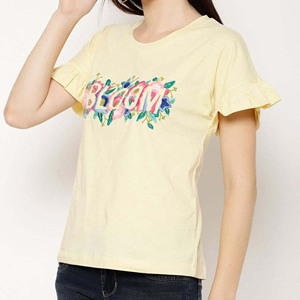 เสื้อยืดแฟชั่นปักลาย สวมใส่สบาย สไตล์ลำลอง สำหรับผู้หญิงทันสมัย แนวสตรีทแวร์ - Product Image 1