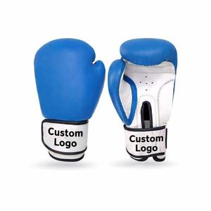 Guantes de Boxeo de Cuero Personalizados al por Mayor con Cordones, Logotipo OEM, Fabricante, Diseño de Dedos Completos con Absorción de Humedad para Entrenamiento y Sparring - Product Image 1