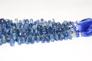 6*10mm perles de kyanite à facettes 8 pouces côté coupe gouttes pierre naturelle en gros pour la fabrication de bijoux - Product Image 2