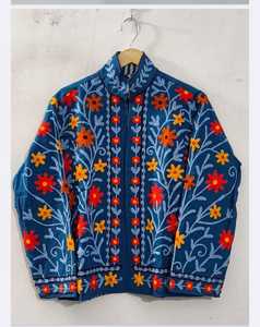 Chaqueta de Mujer con Bordado Suzani de Algodón, Moda Sostenible Hecha a Mano, Fabricante Mayorista, Exportación - Product Image 4