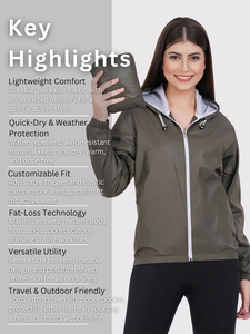 OEM Custom Women’s Quick-Dry Windbreaker <b>Jacket</b> – Sweat-Enhancing, Lightweight Gym & Running Coat - Product Image 6