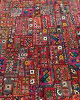 Hiasan Dinding Tradisional India yang Menakjubkan, Bordir Tribal, Gaya Bohemian, Kain Katun Vintage