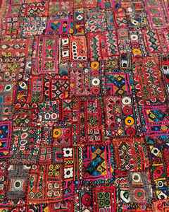 ผ้าแขวนผนังลายปักแบบอินเดียโบราณสุดวิจิตร ผ้าฝ้ายโบฮีเมียนสไตล์วินเทจ - Product Image 6