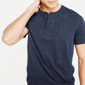 Camiseta de Moda con Botones para Uso Diario, Corte Regular, Manga Corta, Transpirable, Estampado por Sublimación, Poliéster/Algodón, la Mayoría de las Camisetas para Hombre - Product Image 6
