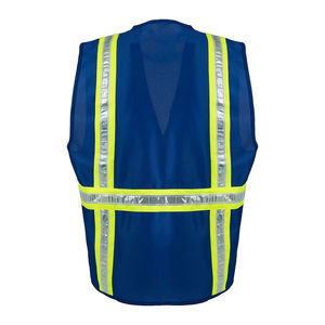 Veste de sécurité réfléchissante haute visibilité ANSI Classe 1 EN ISO 20471 Classe 2, imperméable, avec poches LED clignotantes pour la sécurité routière, vente en promotion - Product Image 4
