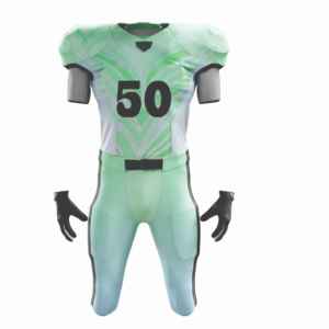 Maillot de football américain personnalisé unisexe sans manches col en V imprimé numérique en maille respirante 100 % polyester taille adulte - Product Image 1