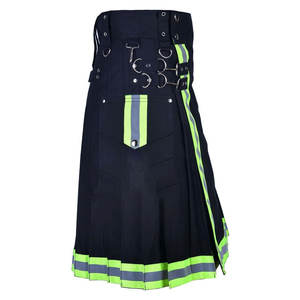 Kilts de travail pour hommes en coton faits à la main pour pompiers écossais, avec deux poches cargo - Product Image 4