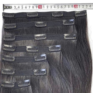 Super promotion : Extensions de cheveux vietnamiens naturels à clipser, super soyeux et lisses, sans perte ni nœuds - Product Image 3