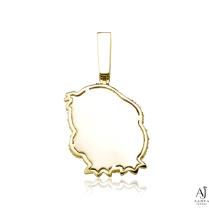 จี้รูปนกฮูกการ์ตูนชุบทองประดับเพชรโมอิสซาไนต์ AARVA JEWELS สไตล์ฮิปฮอป งานฝังเพชรแบบไมโครเพฟ ดีไซน์น่ารักสำหรับทุกเพศ เหมาะสำหรับใส่ไปงานปาร์ตี้ - Product Image 3