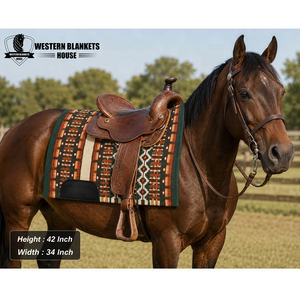 New Zealand Wool Horse <b>Heavy</b> Show Pad – Premium Wool Felt Saddle Pad for Equestrian Performance - Product Image 1